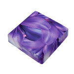 Purple Lily Flower Print Outdoor Seat Cushion Cover