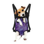 Purple Lily Flower Print Pet Carrier Backpack