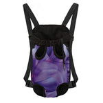 Purple Lily Flower Print Pet Carrier Backpack
