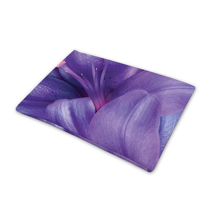 Purple Lily Flower Print Pet Cooling Mat Cover
