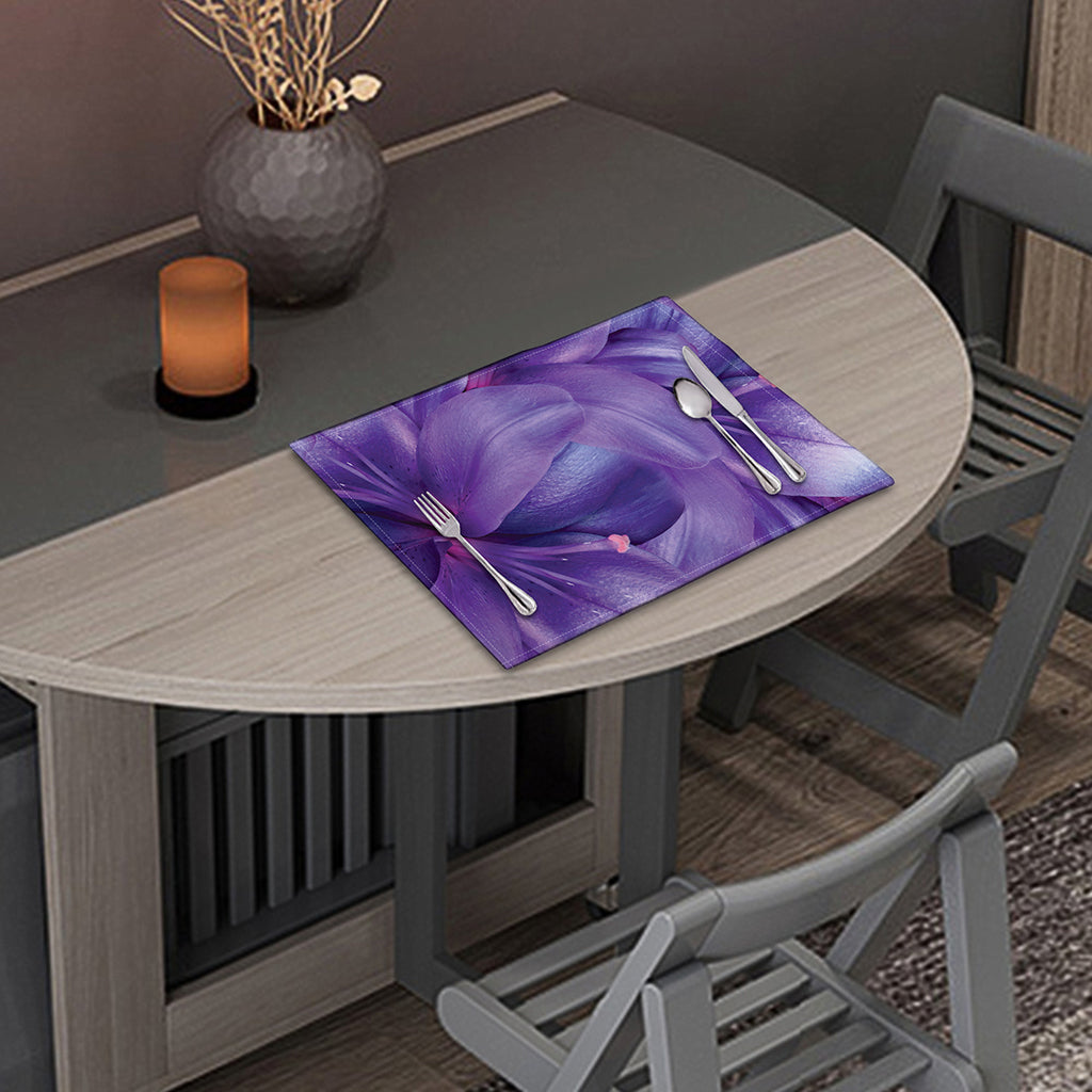 Purple Lily Flower Print Placemat