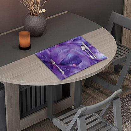 Purple Lily Flower Print Placemat