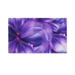 Purple Lily Flower Print Polyester Flag