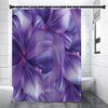 Purple Lily Flower Print Premium Shower Curtain