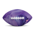 Purple Lily Flower Print Rugby Ball