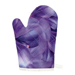 Purple Lily Flower Print Single Oven Mitt