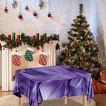 Purple Lily Flower Print Tablecloth