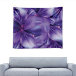 Purple Lily Flower Print Tapestry