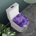 Purple Lily Flower Print Toilet Lid Cover