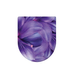 Purple Lily Flower Print Toilet Lid Cover