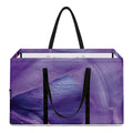 Purple Lily Flower Print Utility Tote Bag
