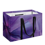 Purple Lily Flower Print Utility Tote Bag
