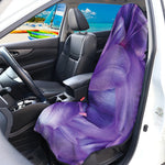 Purple Lily Flower Print Waterproof Car Seat Cover