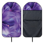 Purple Lily Flower Print Waterproof Car Seat Cover