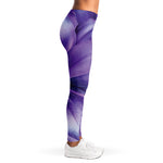 Purple Lily Flower Print Women's Leggings