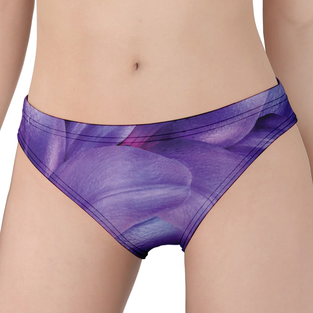 Purple Lily Flower Print Women's Panties