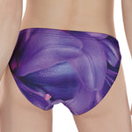 Purple Lily Flower Print Women's Panties