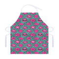 Purple Lips Pattern Print Adjustable Apron