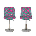 Purple Lips Pattern Print Bar Stool Covers
