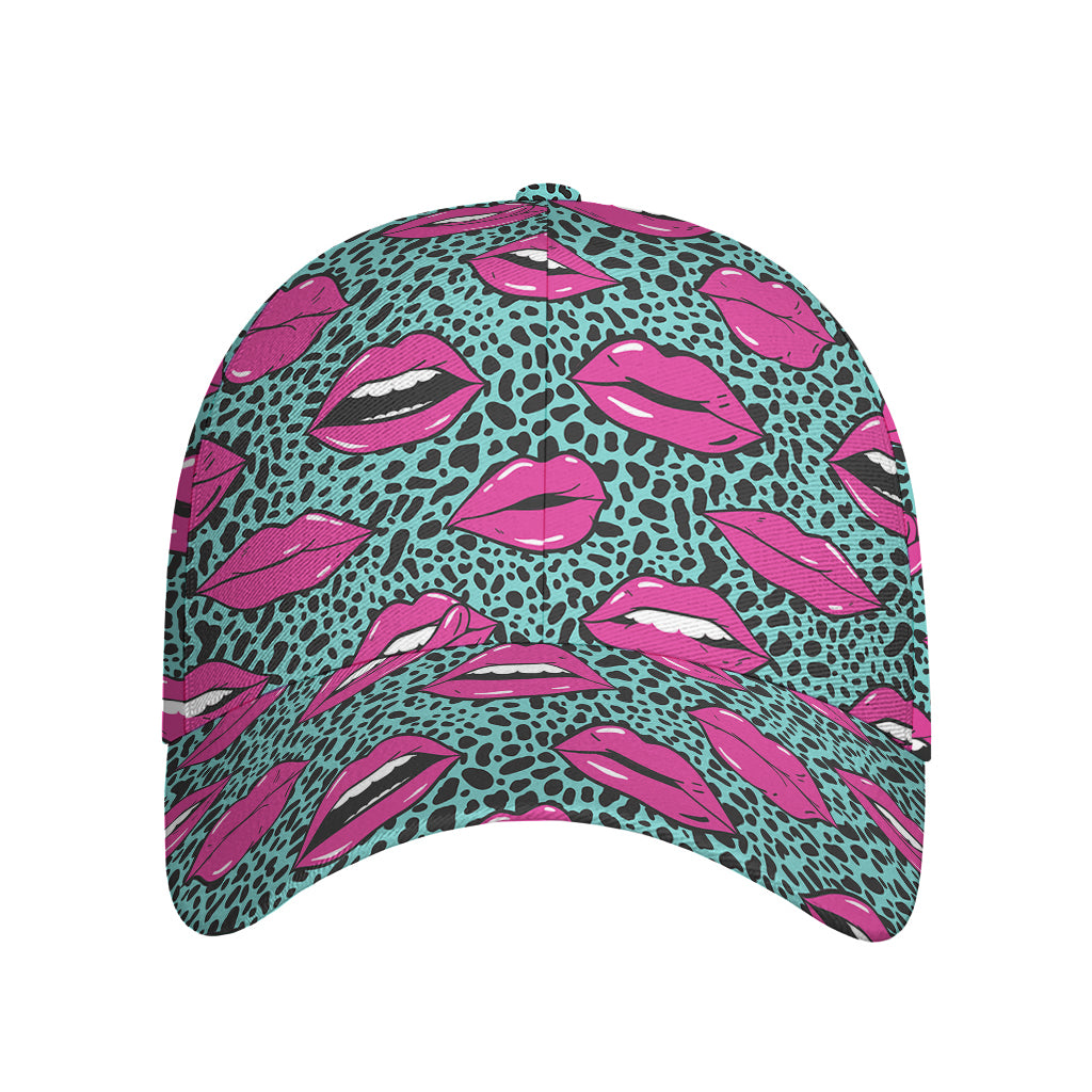 Purple Lips Pattern Print Baseball Cap
