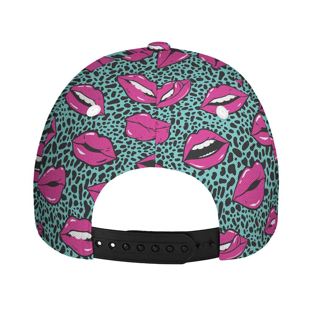 Purple Lips Pattern Print Baseball Cap