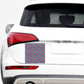 Purple Lips Pattern Print Car Sticker