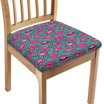 Purple Lips Pattern Print Chair Cushion Cover