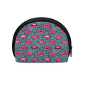 Purple Lips Pattern Print Coin Purse