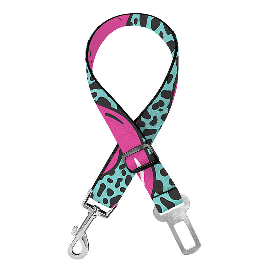 Purple Lips Pattern Print Dog Seat Belt