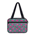 Purple Lips Pattern Print Double Strap Bible Bag