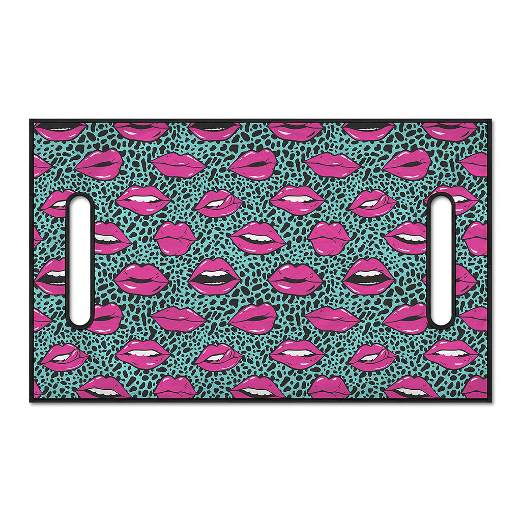 Purple Lips Pattern Print Golf Cart Seat Cover