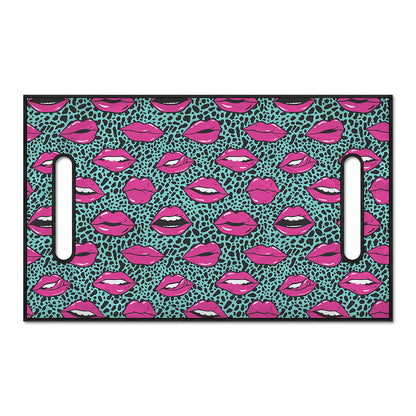 Purple Lips Pattern Print Golf Cart Seat Cover