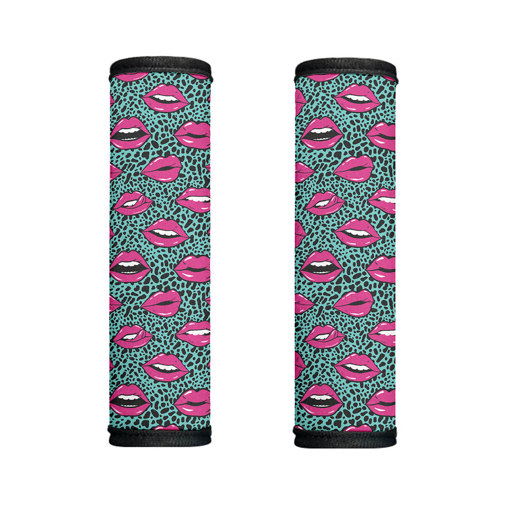 Purple Lips Pattern Print Handle Covers