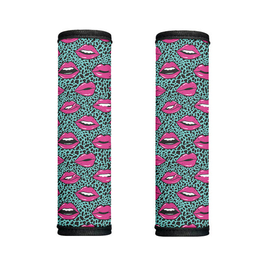 Purple Lips Pattern Print Handle Covers
