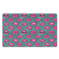 Purple Lips Pattern Print Polyester Doormat