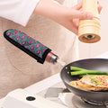 Purple Lips Pattern Print Skillet Handle Cover