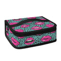 Purple Lips Pattern Print Small Lunch Bag