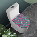 Purple Lips Pattern Print Toilet Lid Cover