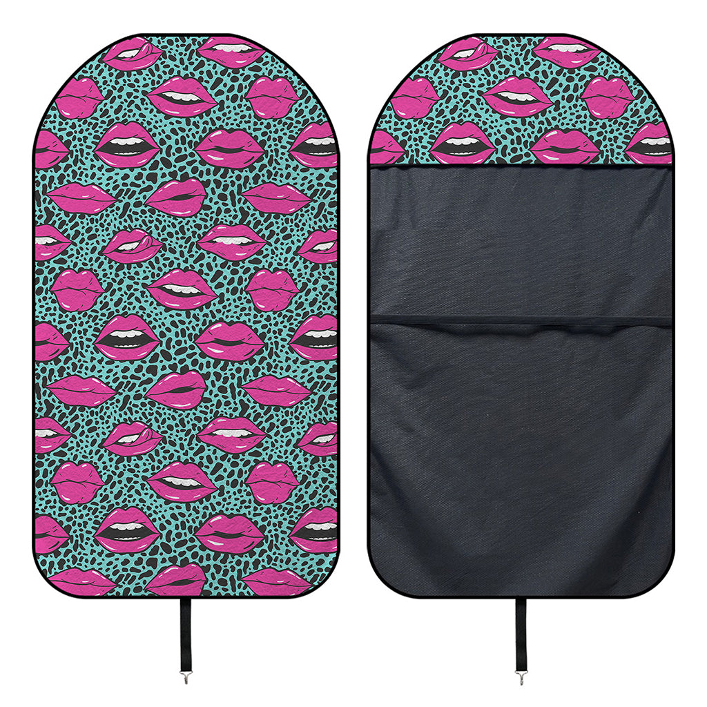 Purple Lips Pattern Print Waterproof Car Seat Cover