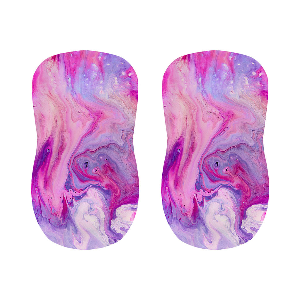 Purple Liquid Marble Print Bar Stool Covers
