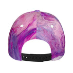 Purple Liquid Marble Print Baseball Cap