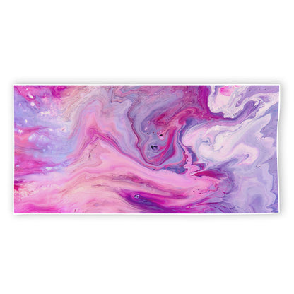 Purple Liquid Marble Print Beach Towel