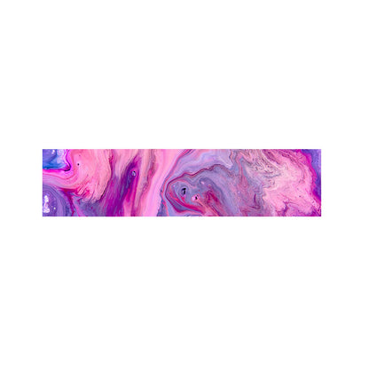 Purple Liquid Marble Print Bed Runner