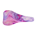 Purple Liquid Marble Print Bicycle Seat Cover