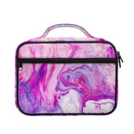 Purple Liquid Marble Print Briefcase Bible Bag