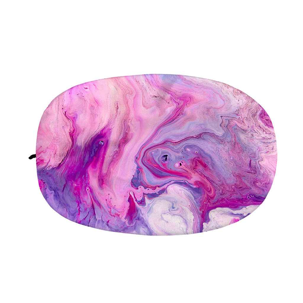 Purple Liquid Marble Print Car Side Mirror Covers