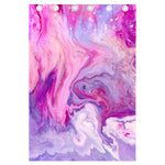 Purple Liquid Marble Print Curtain