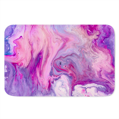 Purple Liquid Marble Print Indoor Door Mat
