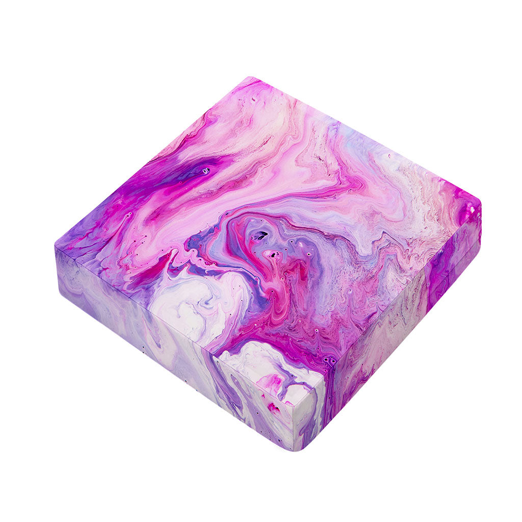 Purple Liquid Marble Print Outdoor Seat Cushion Cover