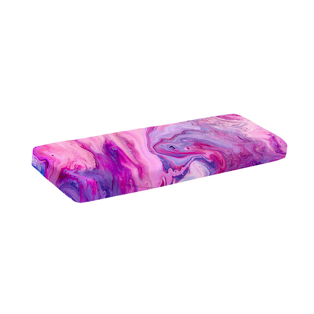 Purple Liquid Marble Print Piano Keyboard Cover